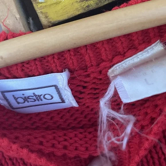 Vintage, Red, Sweater. - Picture 6 of 11